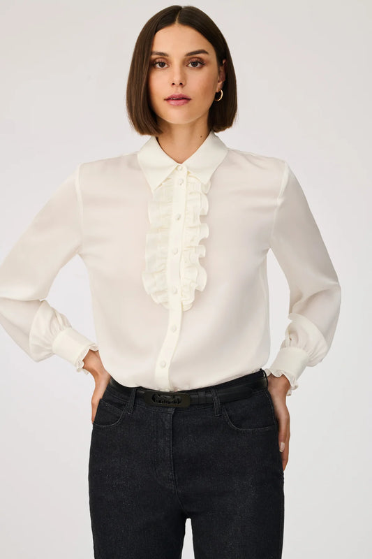 Weill silk ruffle shirt 117010