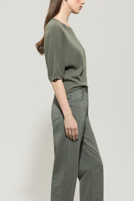 Luisa Cerano cashmere blend sweater khaki 128666