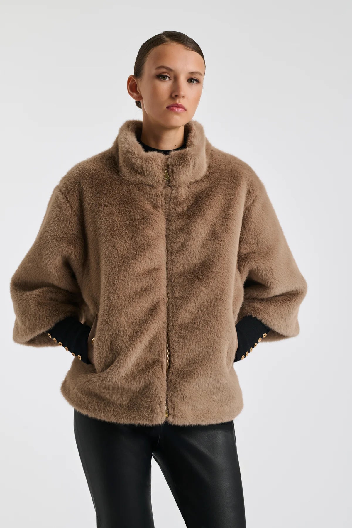 Weill faux fur coat 131035 - Jane Young