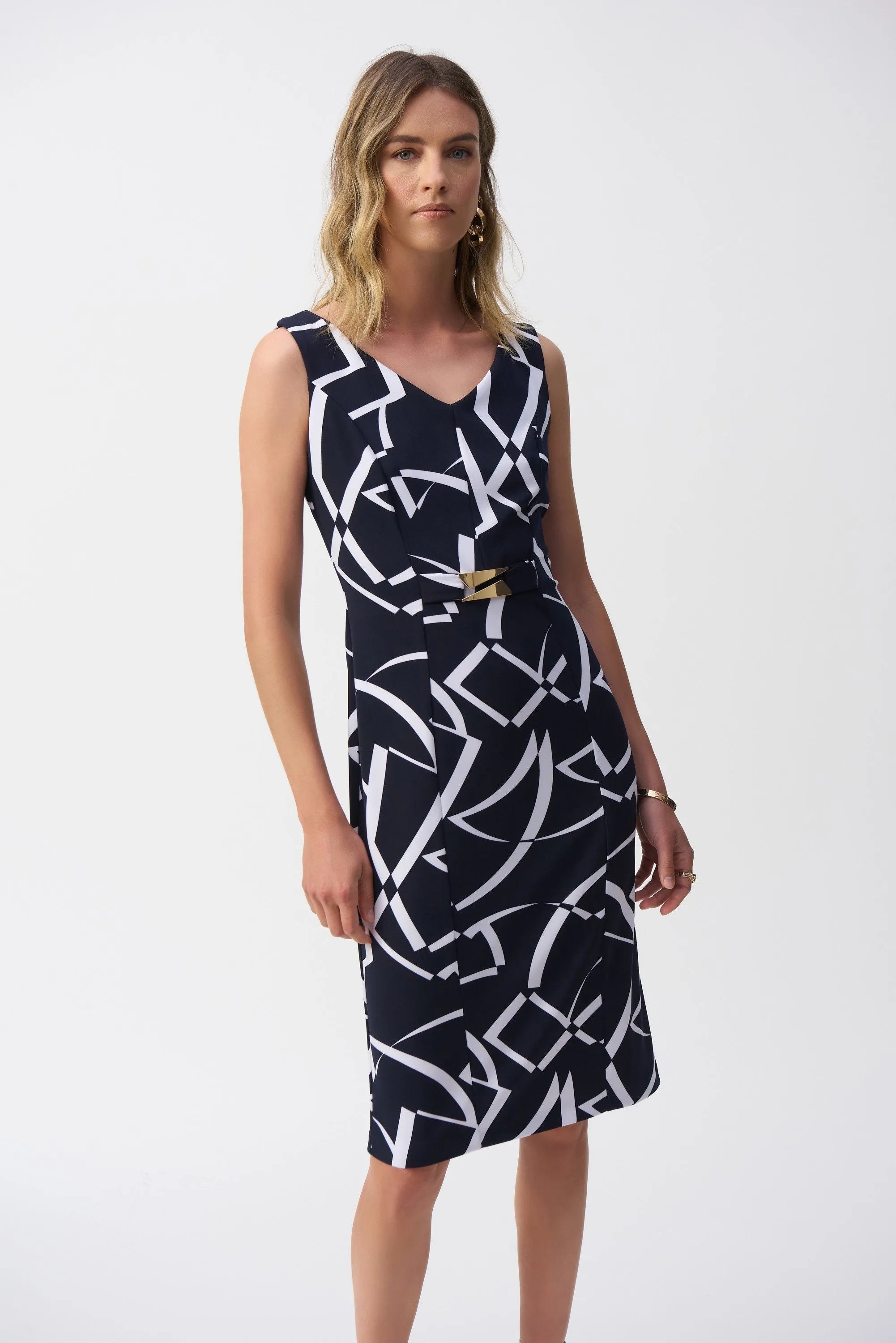 Joseph Ribkoff print sheath dress 251108 - Jane Young