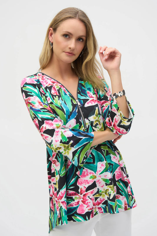 Joseph Ribkoff tropical print tunic 252157