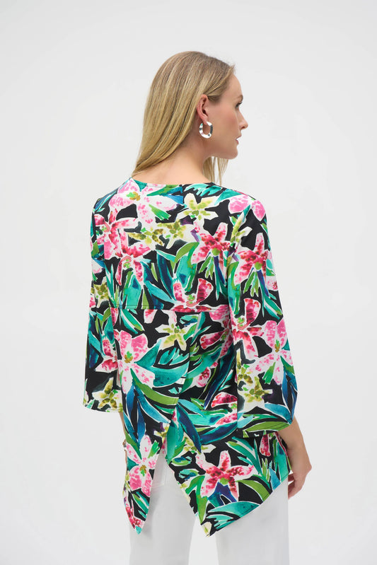 Joseph Ribkoff tropical print tunic 252157