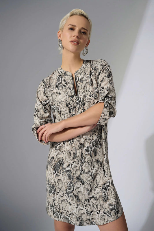 Joseph Ribkoff python print straight dress 252240