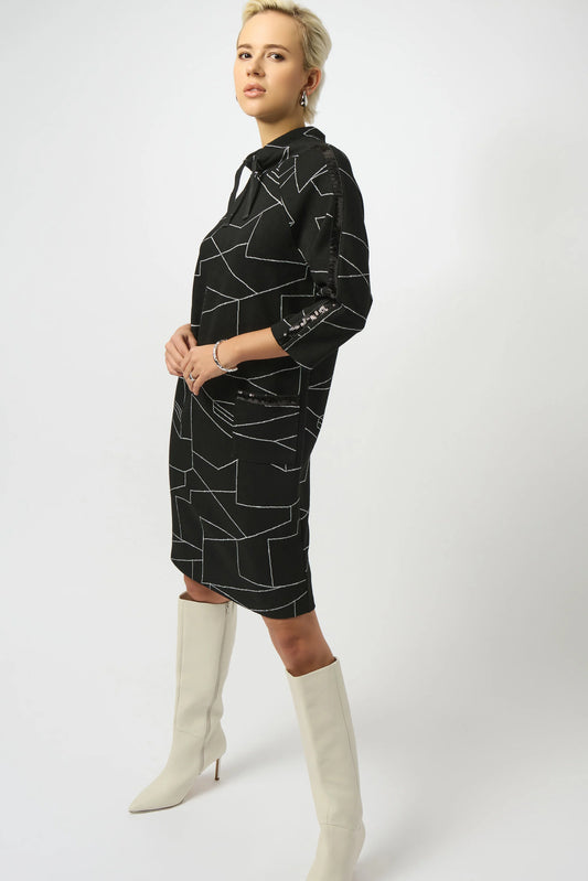 Joseph Ribkoff abstract print dress 253197