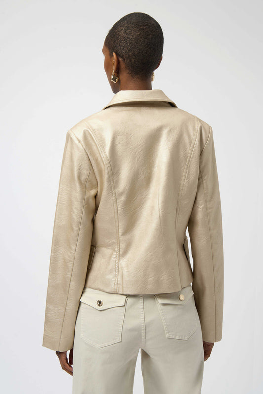 Joseph Ribkoff faux leather fitted jacket 254925