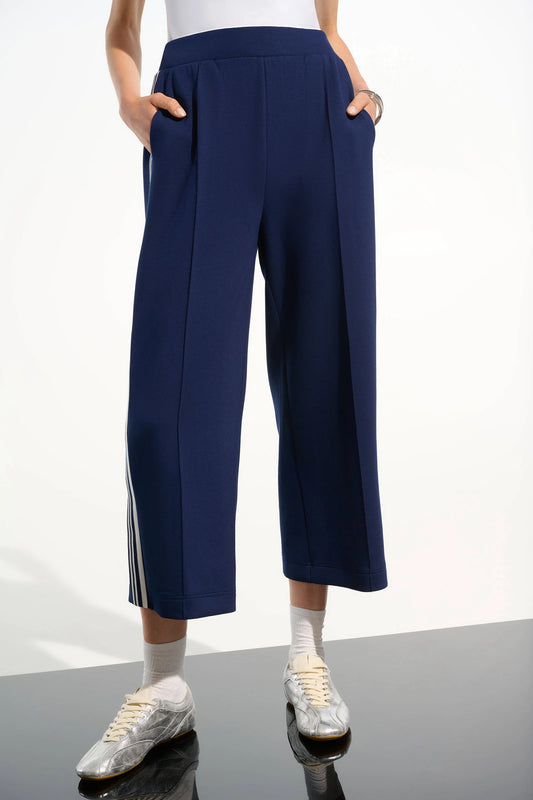 Joseph Ribkoff Indigo Scuba Jersey Pull-On Culotte Trousers 261618