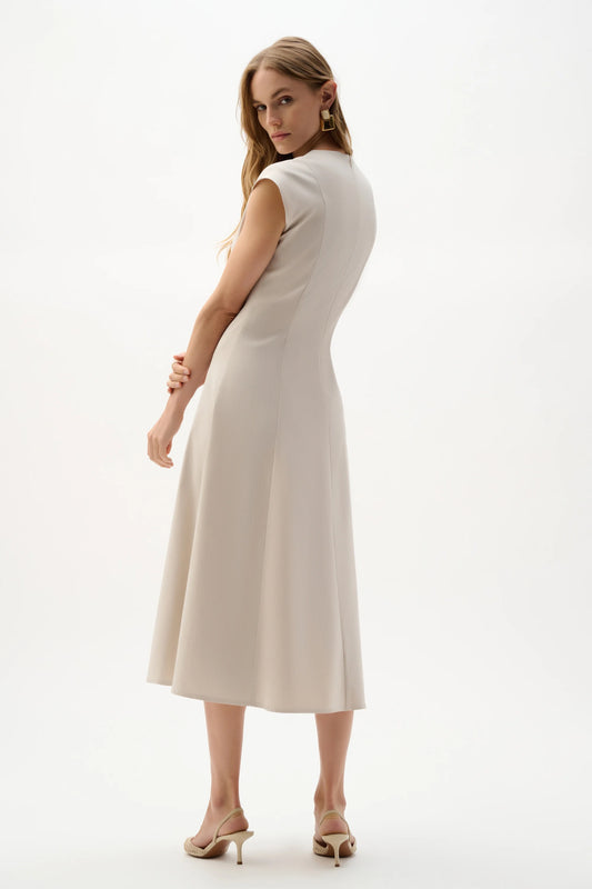 Joseph Ribkoff Natural Melange Millennium Fit And Flare Dress 262129