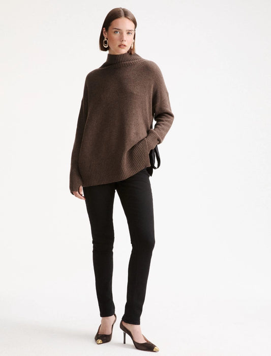 Marella Sport Black Skinny Stretch-Cotton Trousers