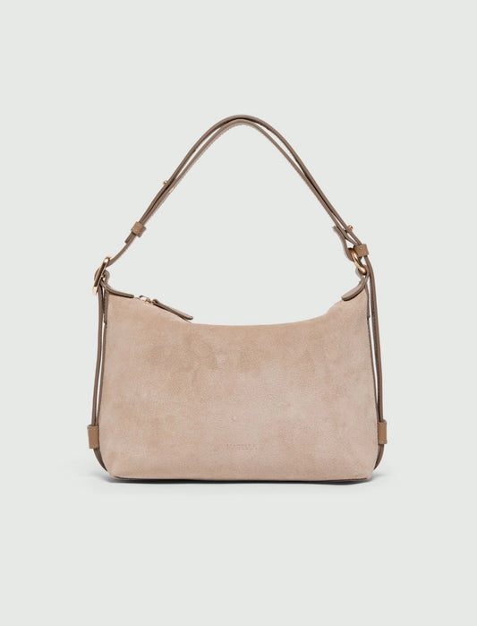 Marella Turtledove Compact Suede bag MLAPUZZLE