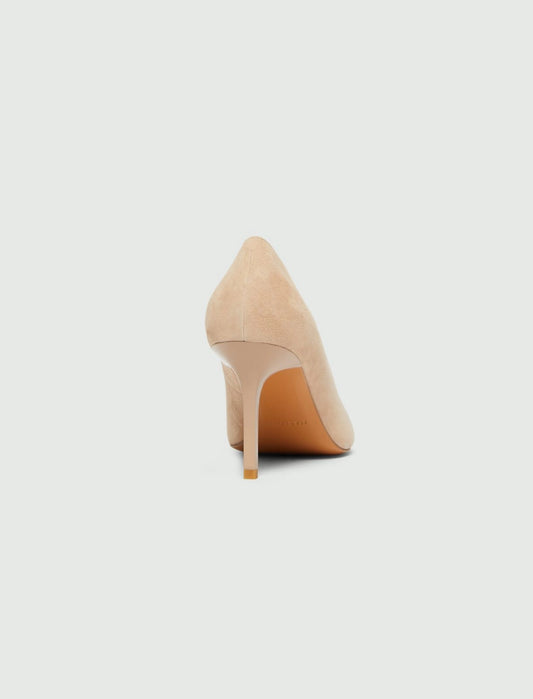 Marella Suede Court Shoes in Nude Mlaalare