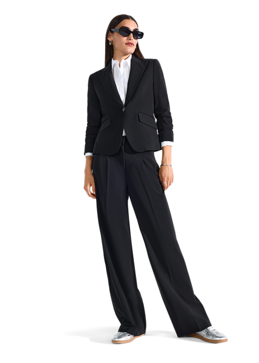 Riani Black Wide-Leg Trousers