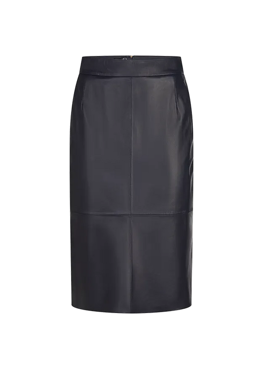 Riani lamb nappa skirt