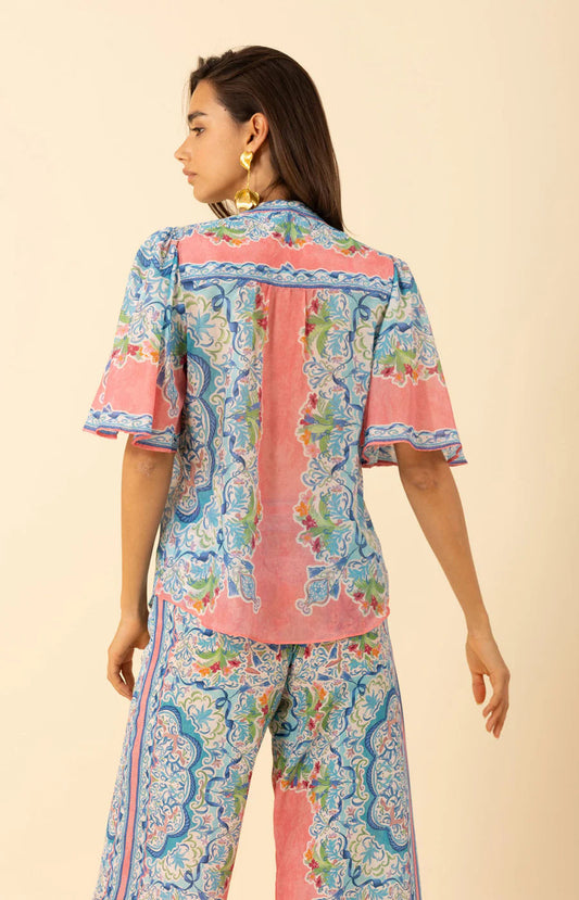 Hale Bob Estrella voile cotton top 53PW230A