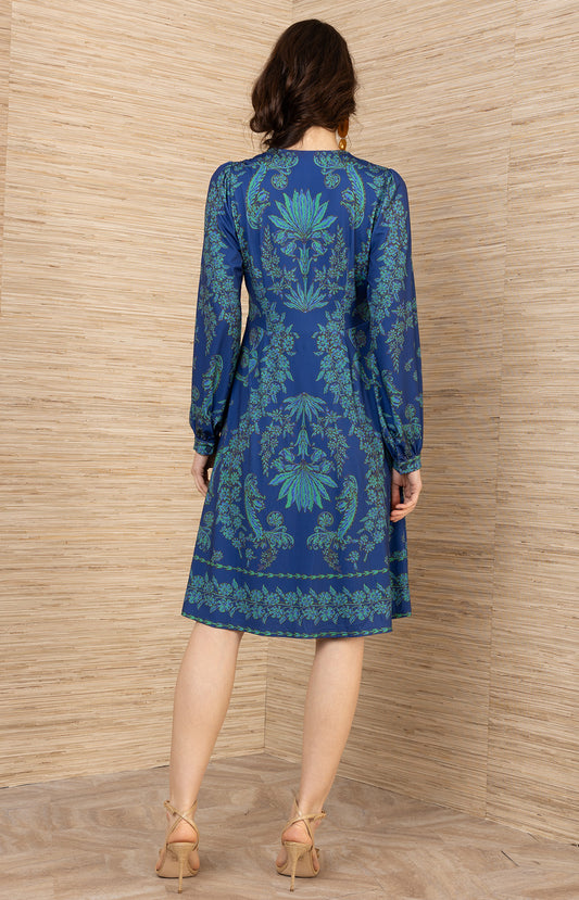 Hale Bob Navy Judith Jersey Dress 59VP670A