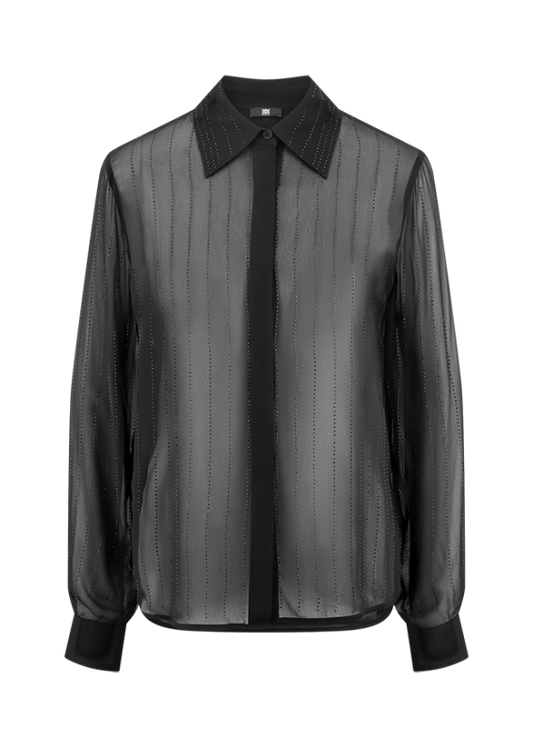 Riani Black Blouse with Rhinestone Details 635410