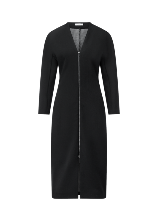 Riani Black Midi Dress With Zipper 686610