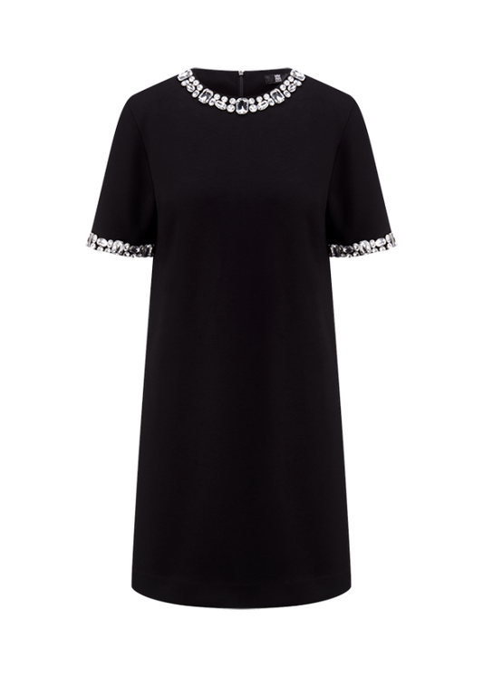 Riani Black Dress with Glitter Details