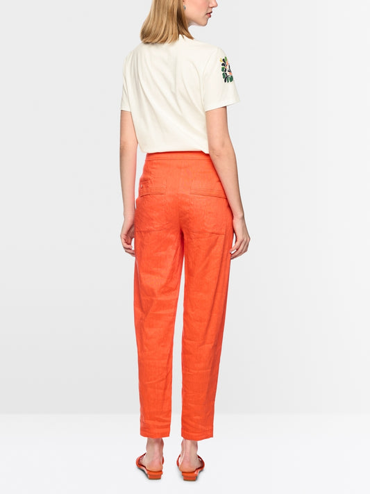 Marc Cain Off-White Hibiscus Floral Print Short Sleeve T-Shirt AC48.71 J46