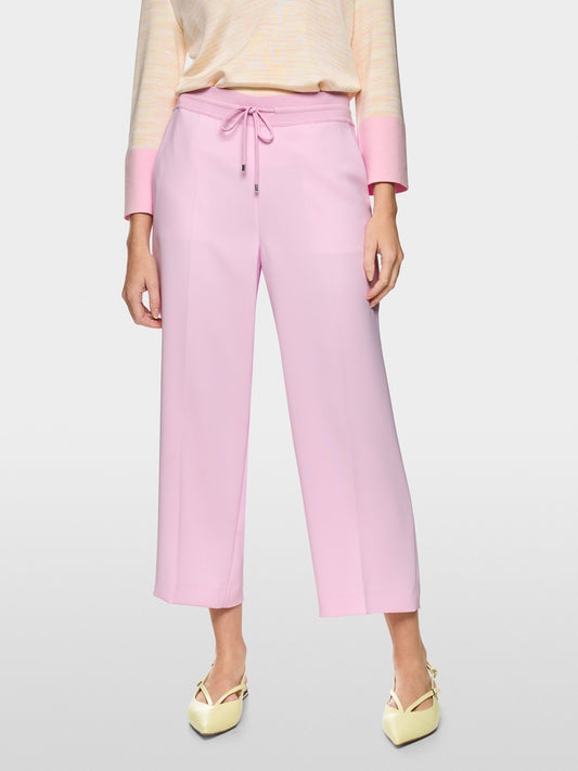 Marc Cain Pink Washington Wide Leg Crop Trousers AC81.24 W56