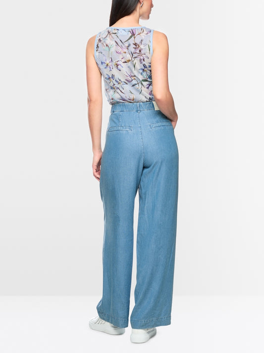 Marc Cain Light Blue Denim Wichita Wide Fit Lyocell Jeans AC82.19 D63