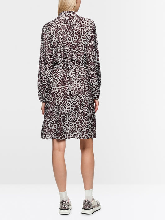 Marc Cain Sports Maroon Animal Print Short Dress AS21.16 W12