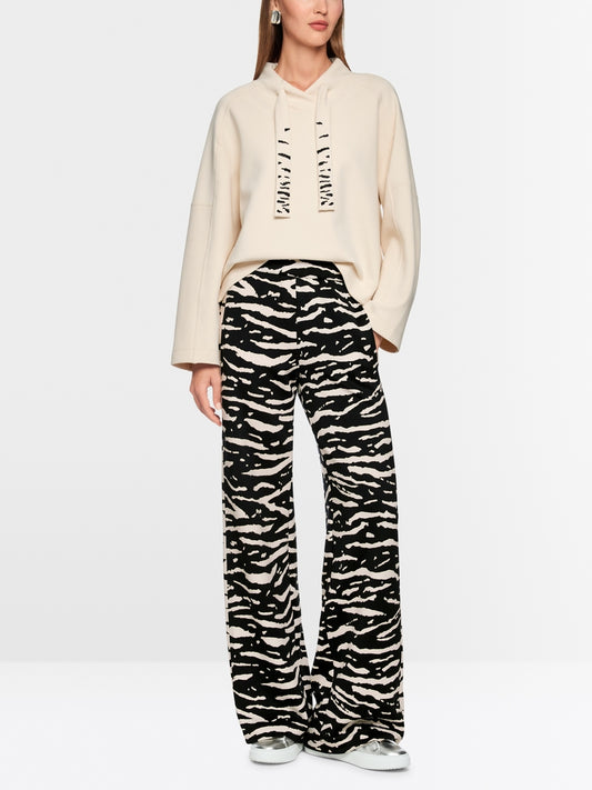 Marc Cain Animal Print Welkom Wide Leg Trousers AS81.13 J03