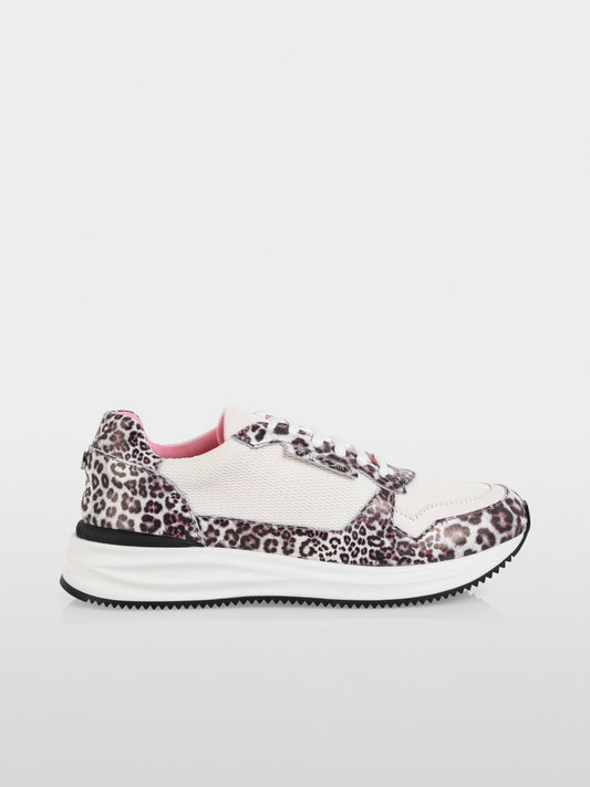 Marc Cain Sports Leopard Print Mixed Material Trainers AS SH.09 J47