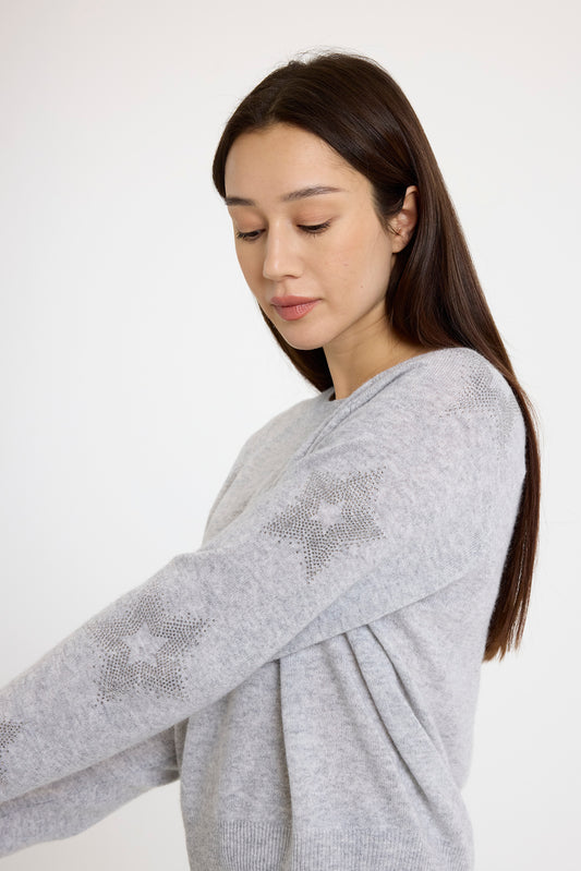 Brodie star dust sleeve sweater B024