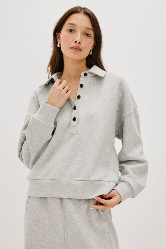 Rails long sleeve collared top Barlow
