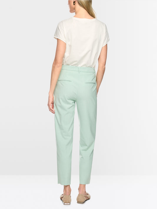 Marc Cain Off-White Organic Cotton T-Shirt with Floral Print