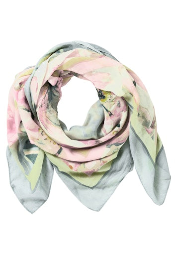 Betty Barclay Mint Floral Print Square Scarf