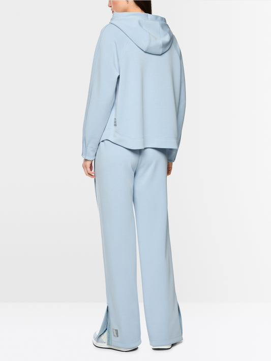 Marc Cain Sports Blue Relaxed Fit Sweatshirt with Hood