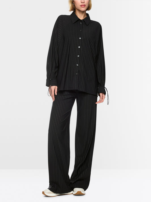 Marc Cain Sports Black WELKOM Pull-On Pinstripe Trousers