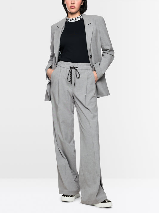 Marc Cain Sports Grey WEDI Wide Leg Pull-On Trousers