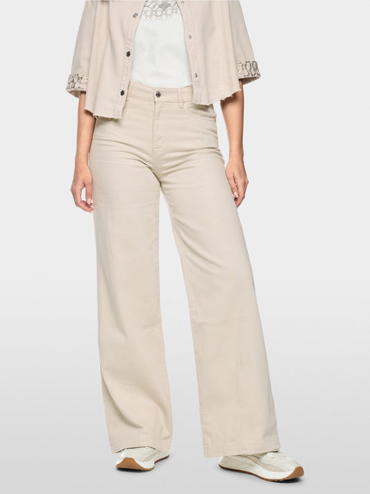 Marc Cain Sports Smoke Coloured WARRI Wide-Cut Jeans