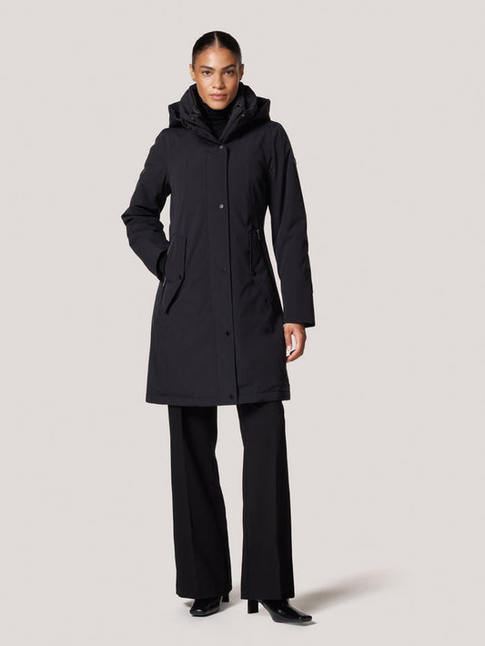 Creenstone Midnight Blue Rainwear Jacket with Detachable Hood
