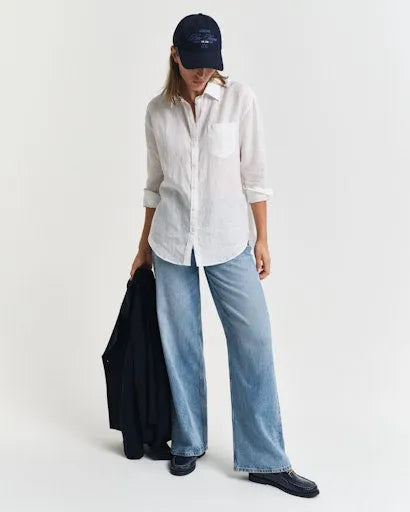 Gant white linen shirt 4300479