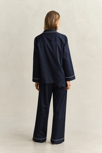 Gant Evening Blue Satin Pyjama Set