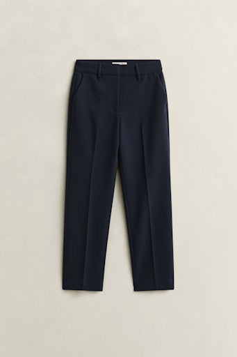 Gant Dark Blue Cropped Slim Fit Trousers