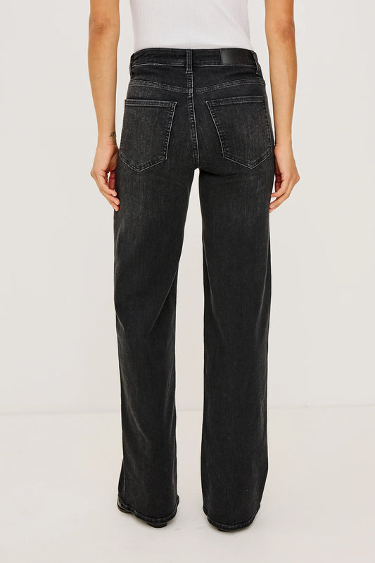 Rails Vintage Black Wide Leg Jeans GETTY