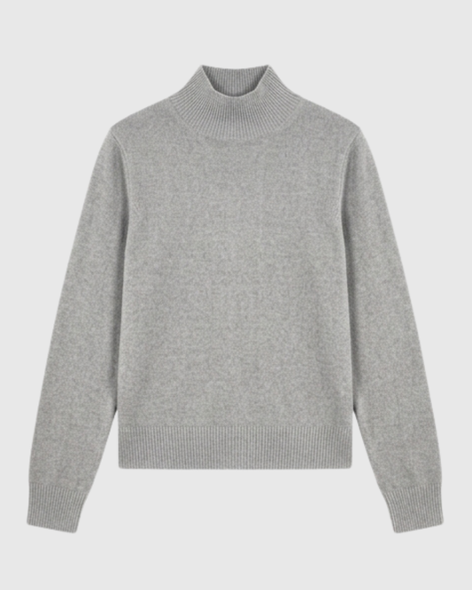 Marella Grey Cashmere High Neck Sweater