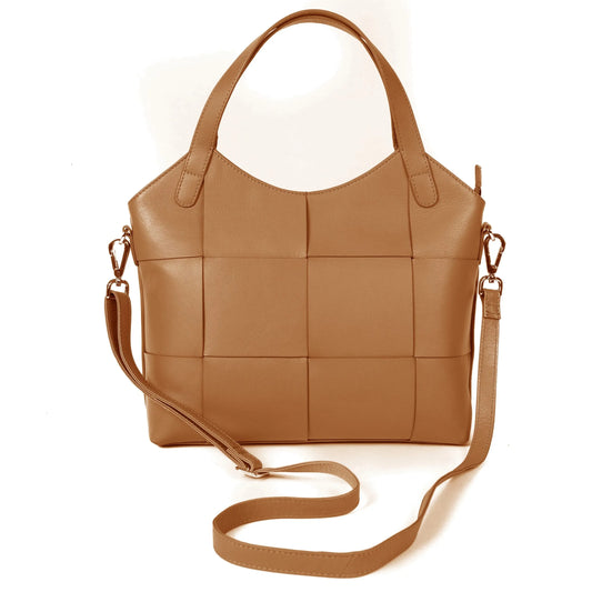 Lappella tan leather shopper bag Isabella