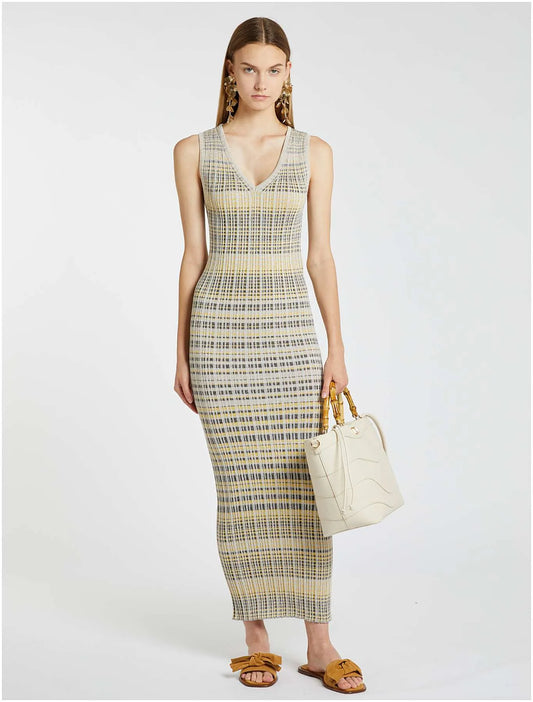 Marella rib knit lurex dress Enziana