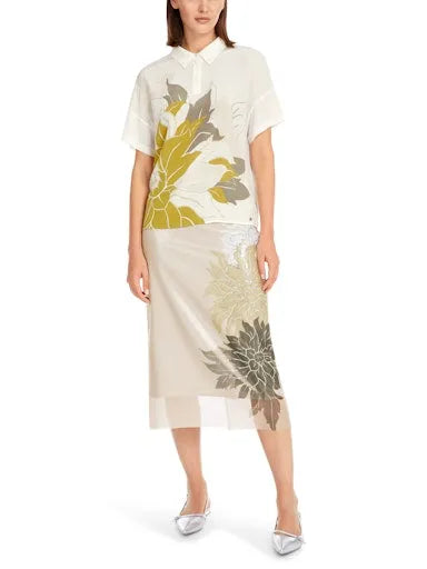 Marc Cain silk blouse YC55.02 J85