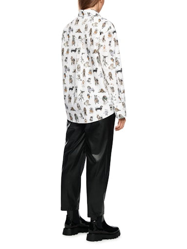 Marc Cain Sports dog print shirt ZS51.18 W83