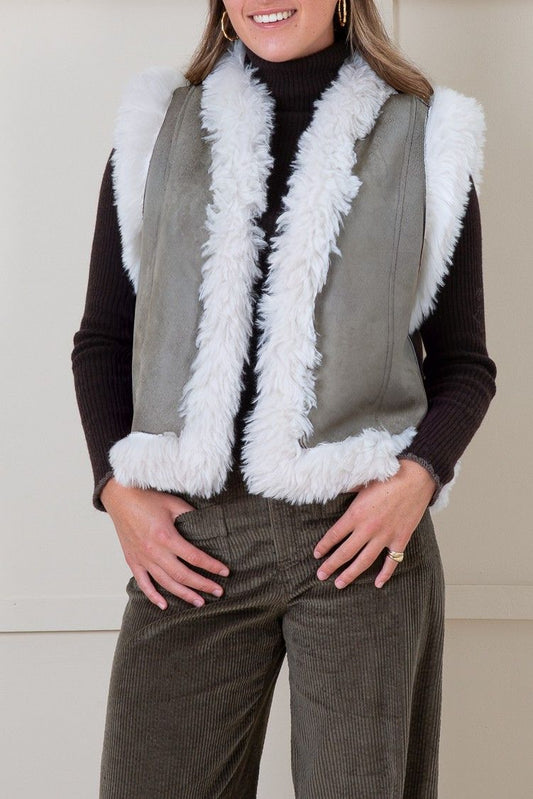 Oakwood faux fur gilet Izia 65116