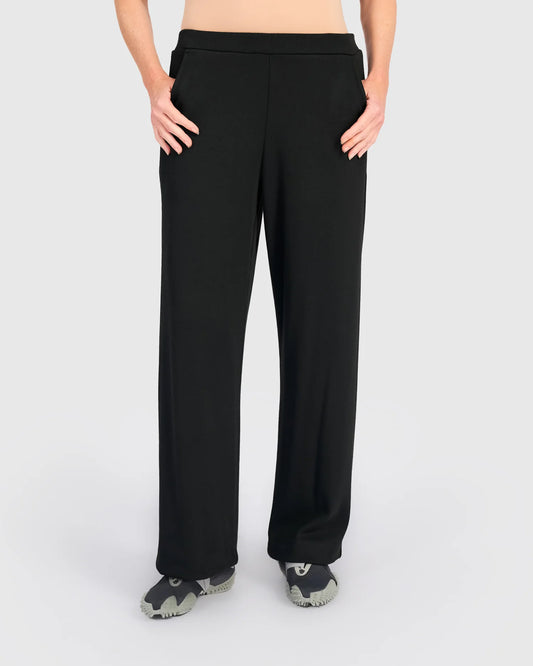 Alembika Black Smoothing Straight Trousers
