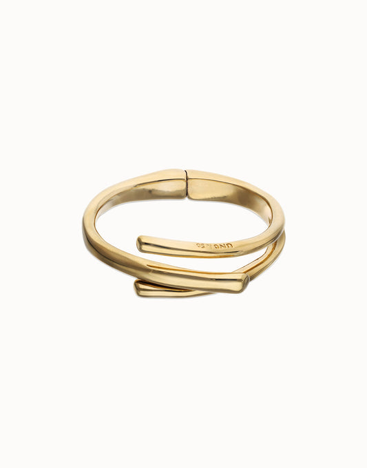 Uno de 50 Bangle Bracelet with Three Intertwined Organic Shapes