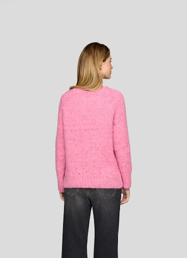 Rabe Soft Pink Alpaca Blend Sweater in a Relaxed Fit 55-222616