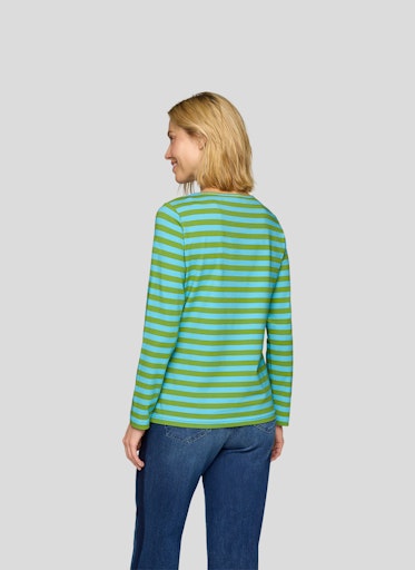Rabe Fern Striped Crew Neck Cotton T-shirt 55-123350